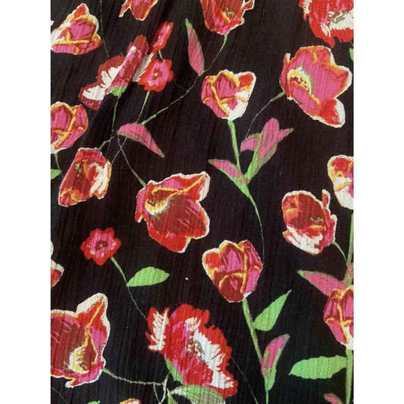 DR2 Floral Top Flutter Short Sleeve Women's XS NWT - Picture 8 of 9